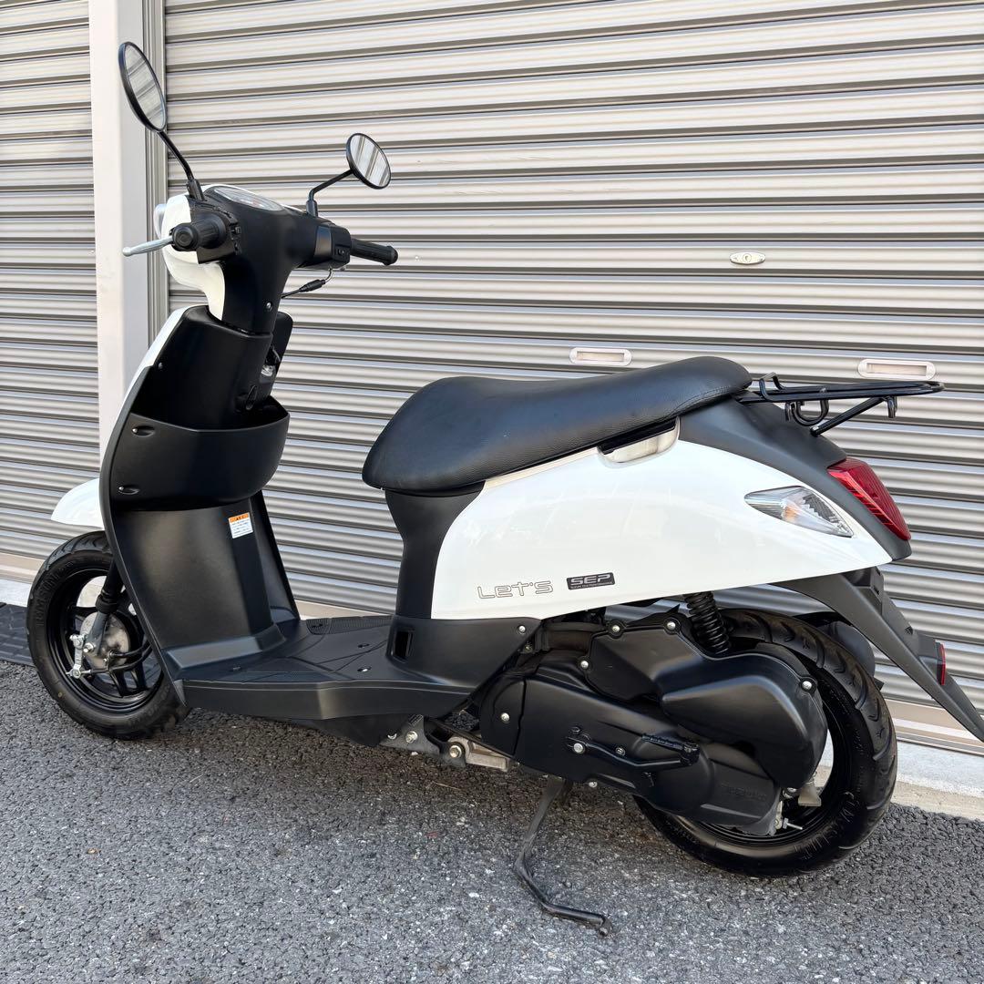 超高年式、低走行　現在型レッツ　SEPエンジン　シート新品　千葉県柏市　配送可能