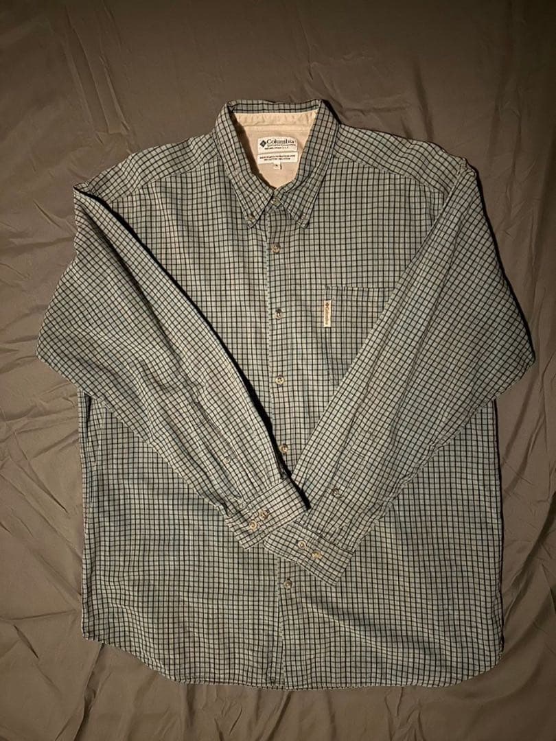 16 Columbia 長袖チェックシャツ XLサイズ 90s 00s 好配色
