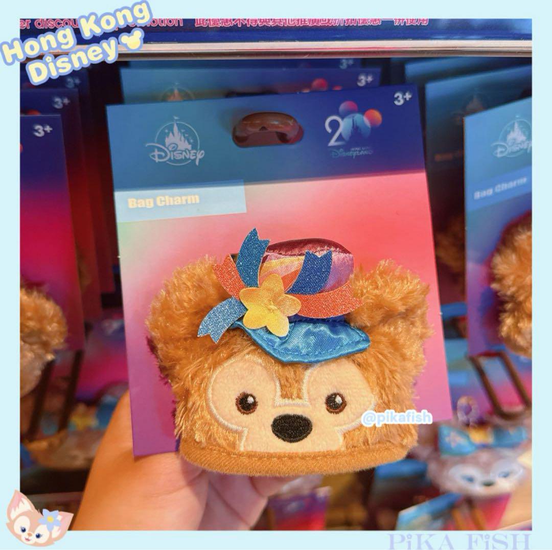 【香港ディズニー限定】ダッフィー&ミッキー バッグ型チャーム 最新☆正規品】ダッフィー 20周年 バッグチャーム 香港