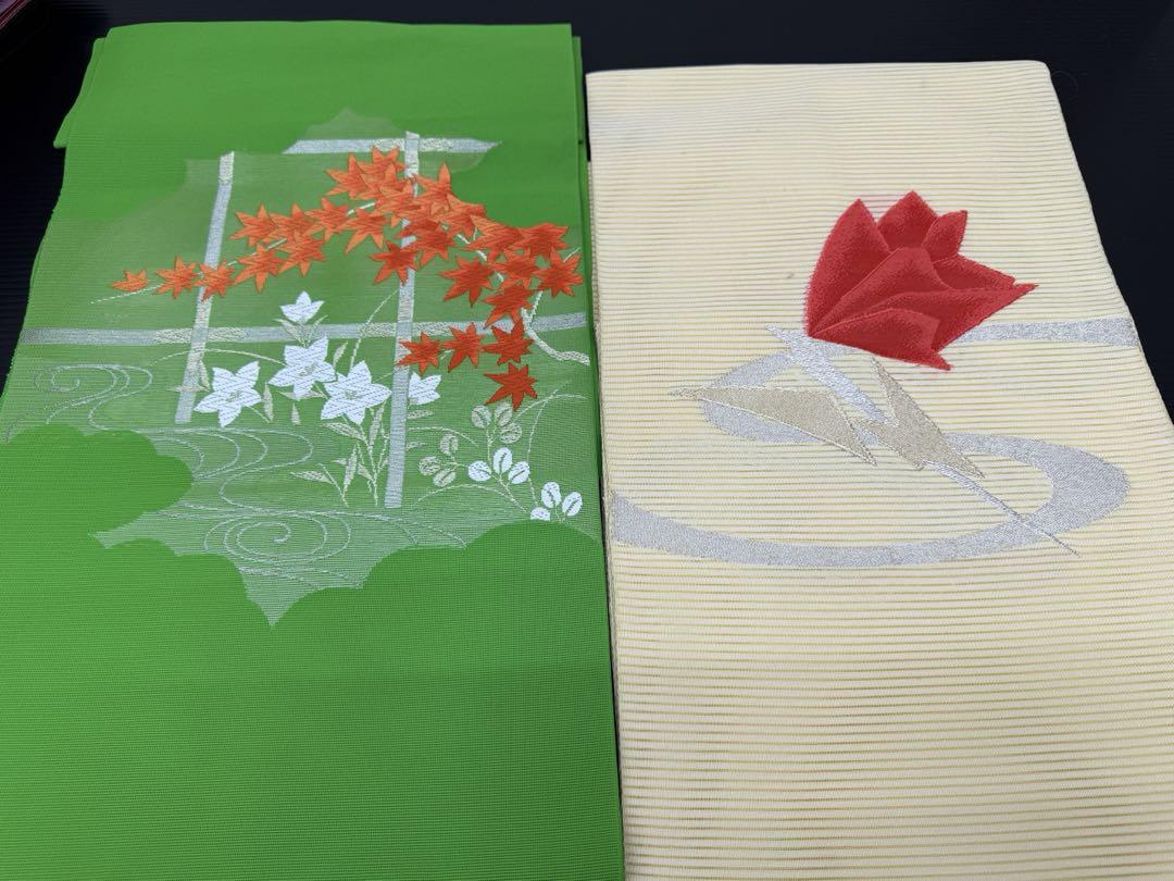 84)夏着物　夏用名古屋帯　18点セット　絽や紗　全て着用可能品