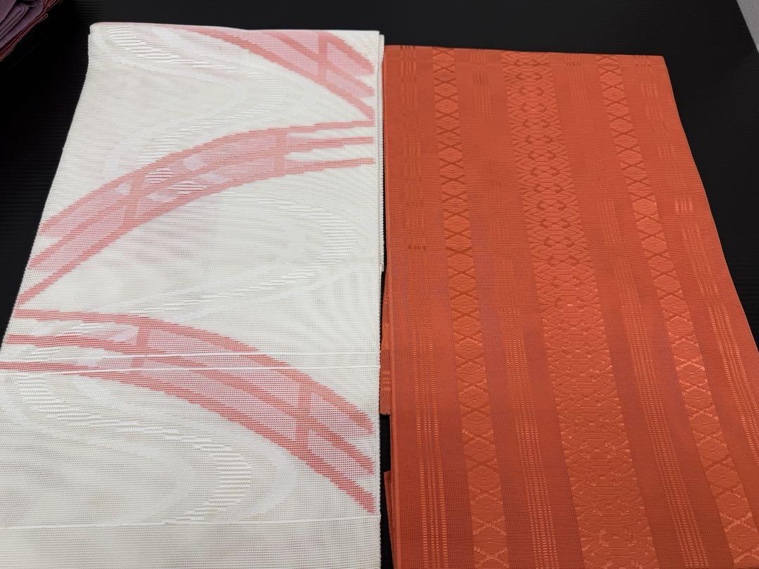 84)夏着物　夏用名古屋帯　18点セット　絽や紗　全て着用可能品