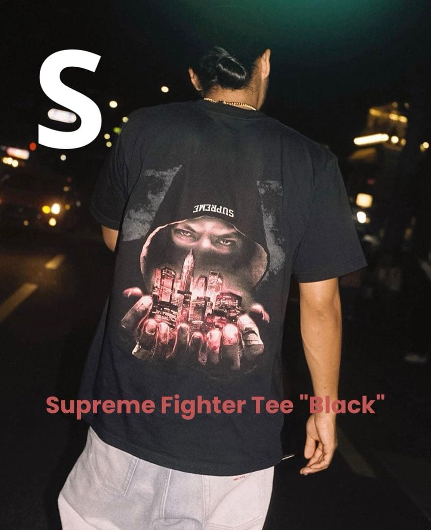 Supreme Fighter Tee BlackS SUPREME