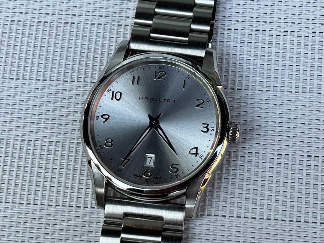 ★動作品　ハミルトン　クォーツ　金属ブレス新品