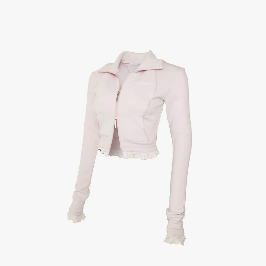 THEREDTHREAD S track jersey jacket lace
