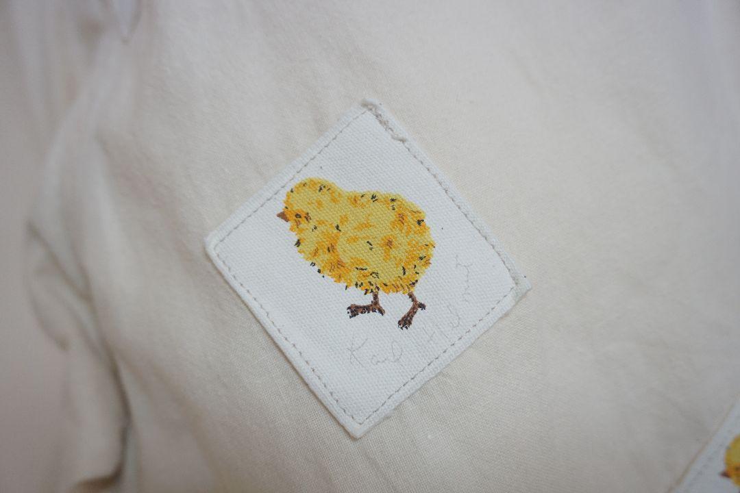karl helmut カールヘルム シャツ M ひよこ 刺繍 ワッペン 古着 karl helmut カールヘルム シャツ M ひよこ 刺繍 ワッペン 古着