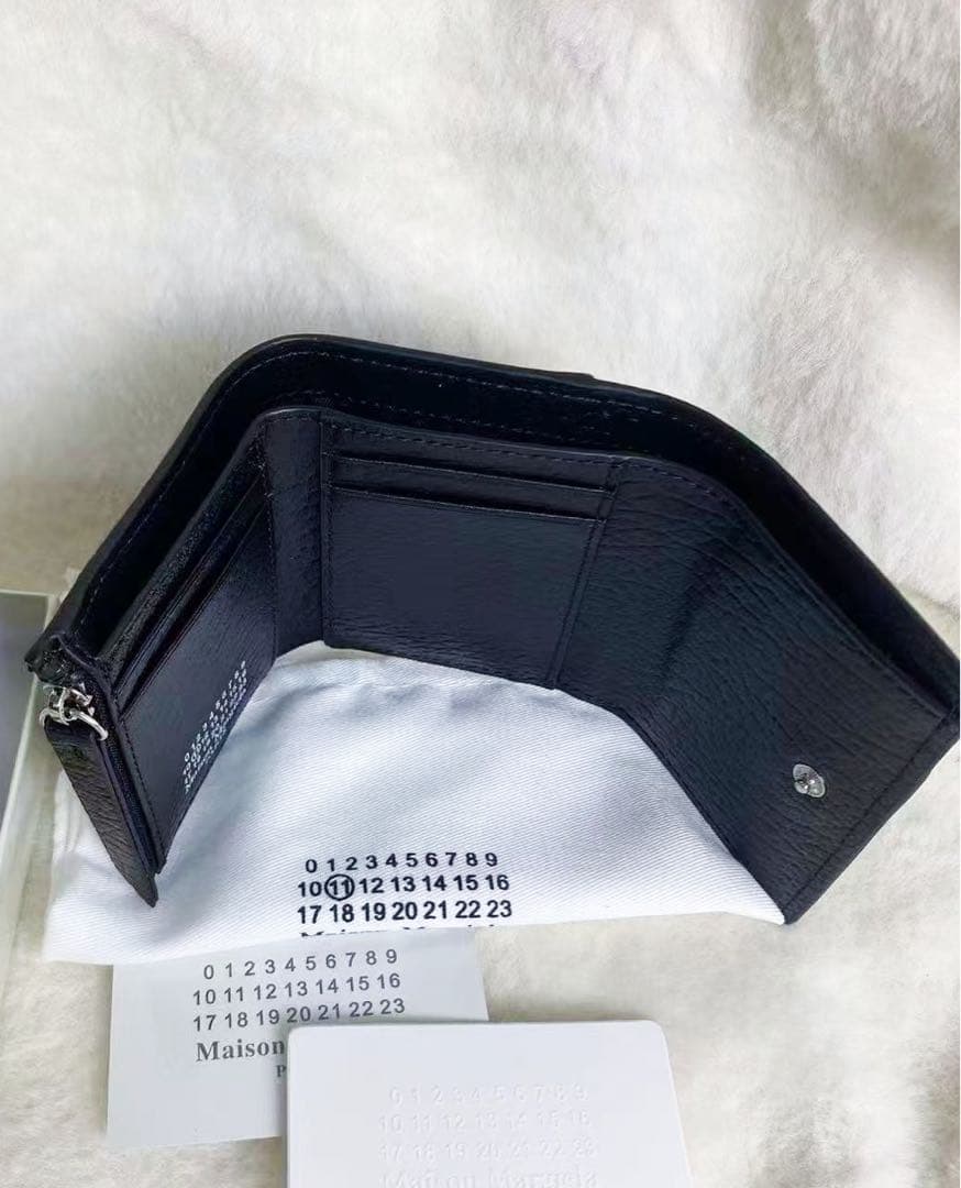 MaisonMargielaマルジェラ 三つ折り財布 グレインレザー