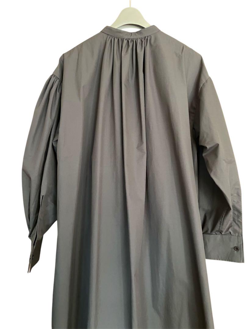 HYKE T/C GATHERED DRESS Charcoal サイズ1 HYKE T/C GATHERED DRESS Charcoal サイズ1