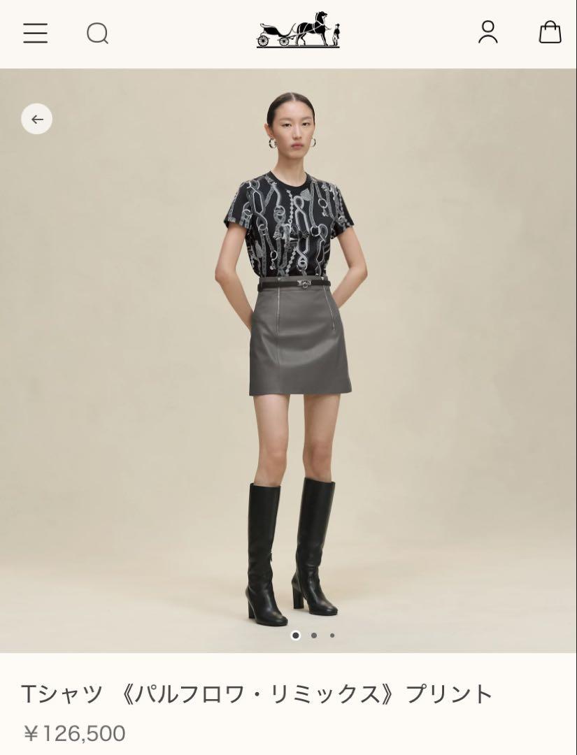 【人気×25AW新作!】HERMES Tシャツ エルメス 半袖 Tシャツ 25AW新作 パルフロワ・リミックス 36