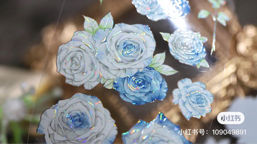 【6738】海外　マステ　巻売り　貝殻光マスキングテープ