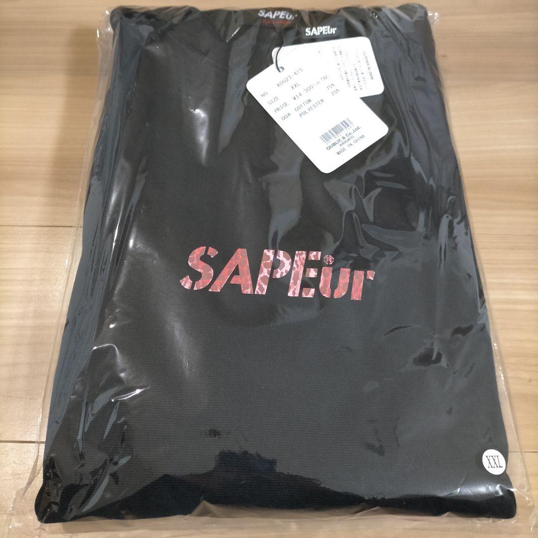 SAPEur RED LEOPARD HEAD CREWNECK サプール メンズ
