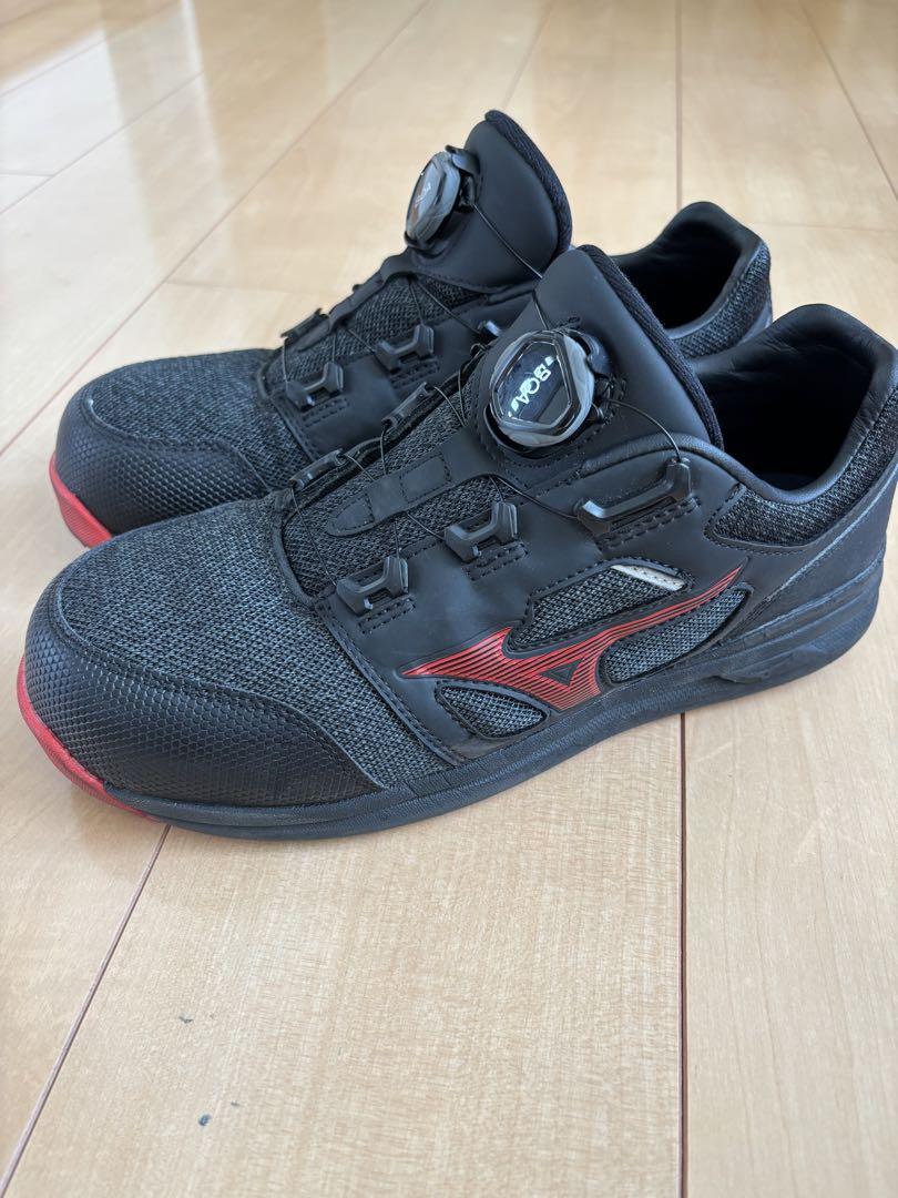 Mizuno BOA安全靴 ブラック/レッド