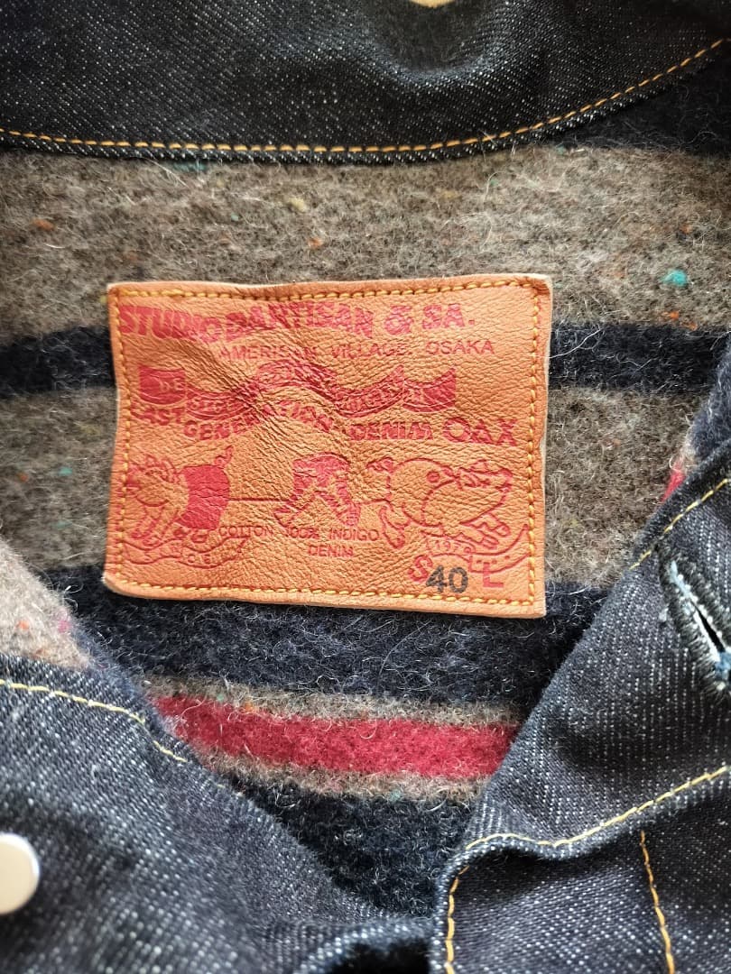 ステュディオダルチザン ライニング付きデニムジャケット SD -412L ステュディオダルチザン ライニング付きデニムジャケット SD -412L