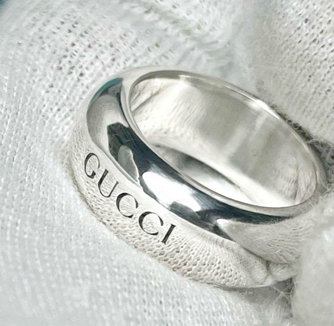 美品 GUCCI 指輪 ロゴリング 15号