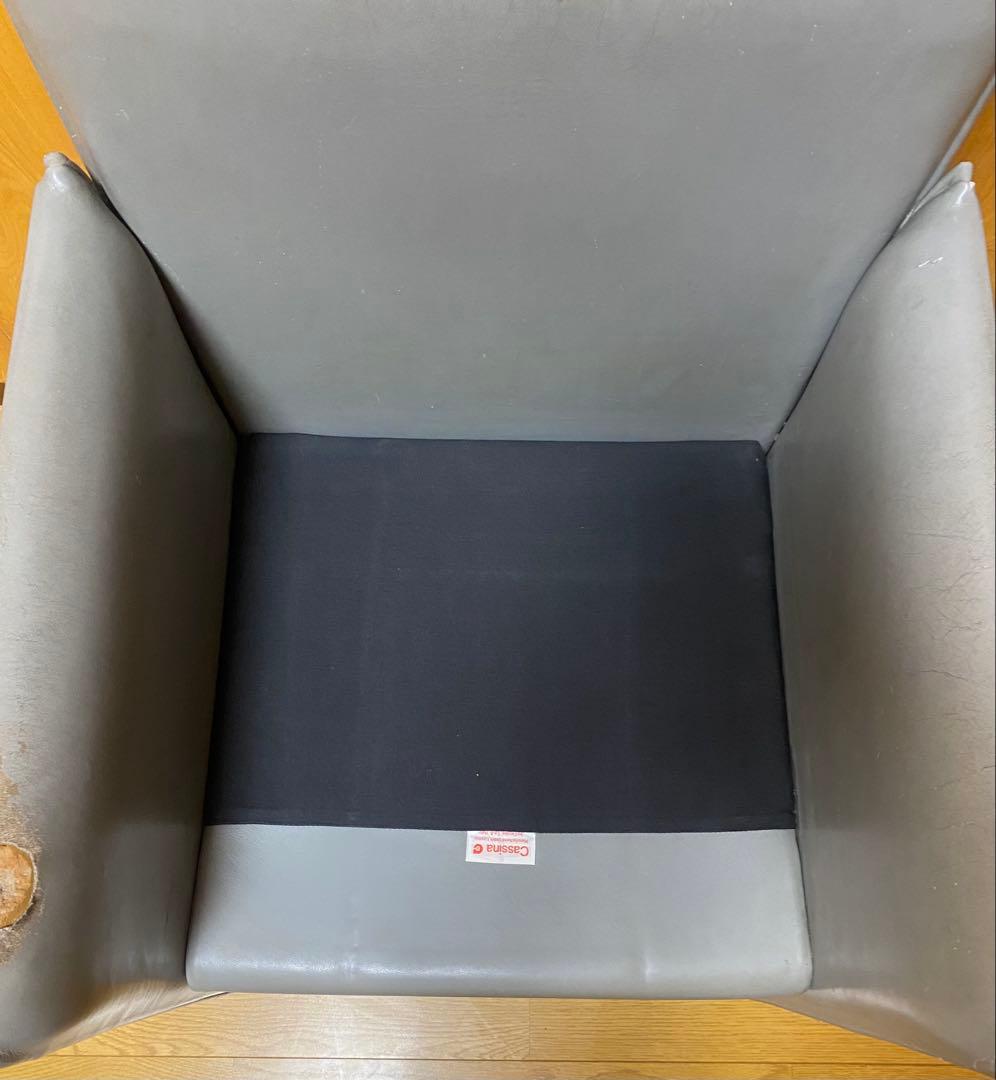 カッシーナ401 BREAK 本革 1人掛けソファ キャスター付きCassina TALLINNNEXPO_COM