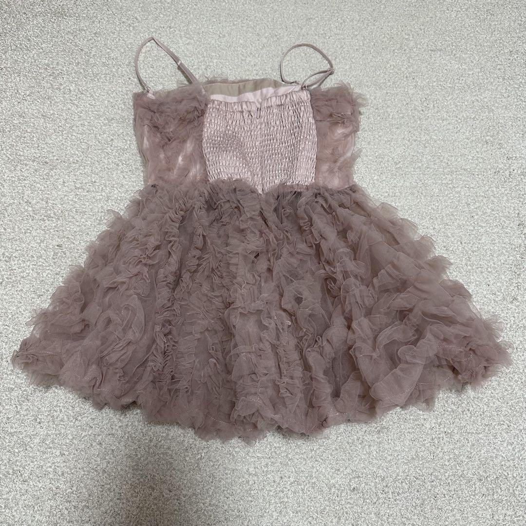 SNIDEL スナイデル チュール刺繍ベアペプラム トップス