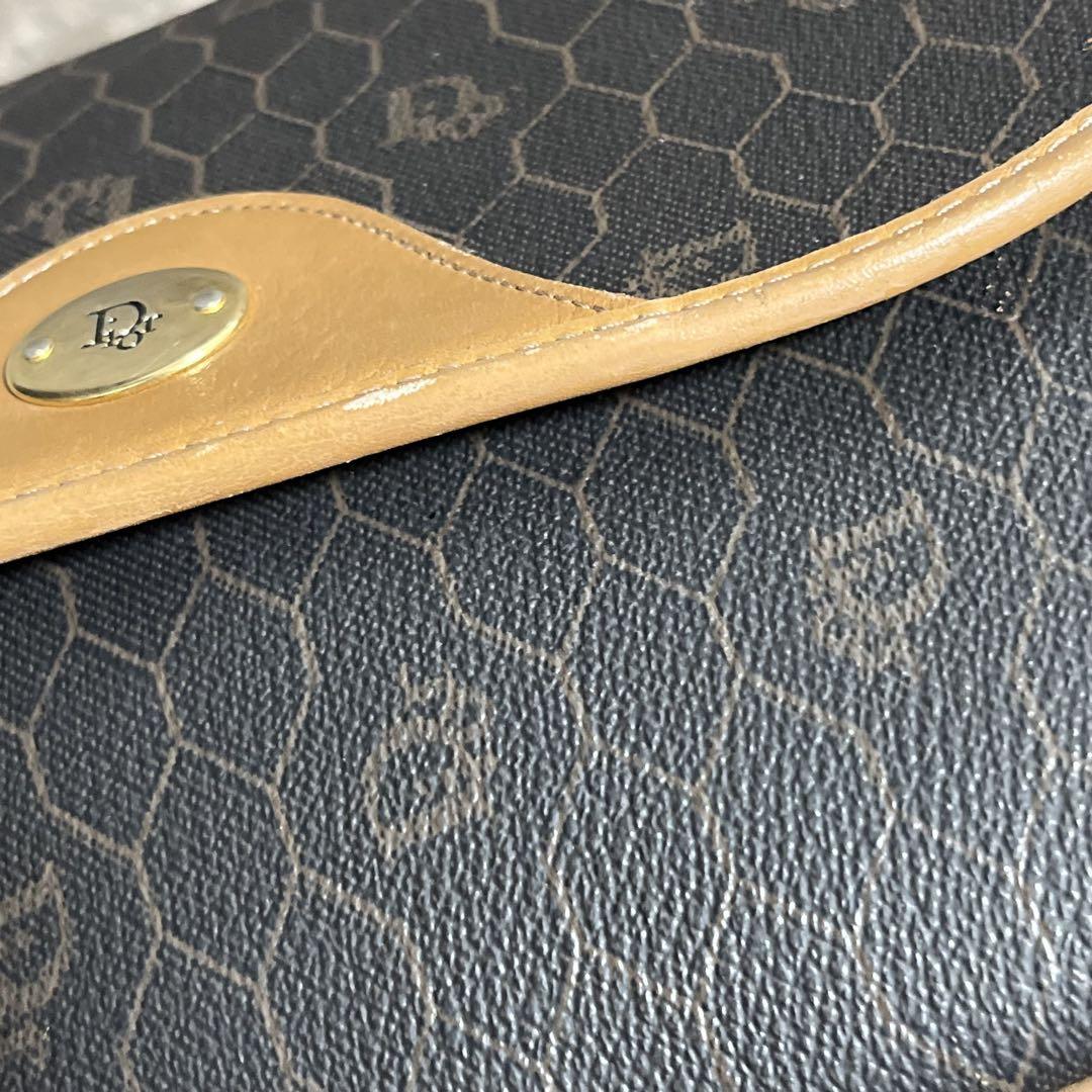 訳あり＊ディオール Dior ハニカム ショルダーバッグ ヴィンテージ