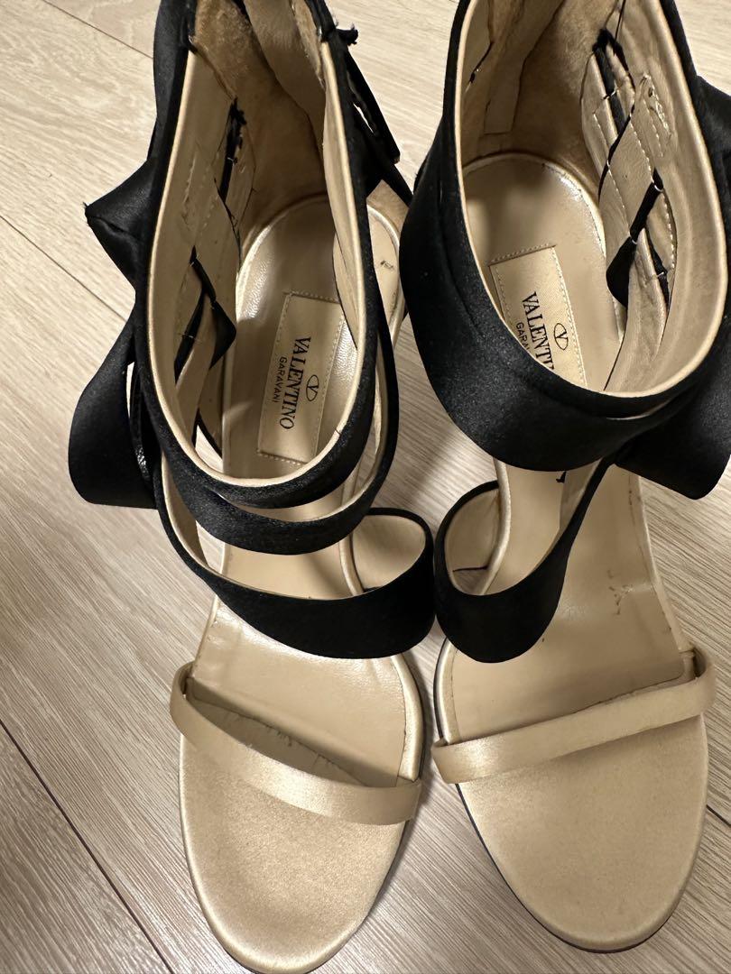 VALENTINO リボン付きハイヒールサンダル　一度のみ使用
