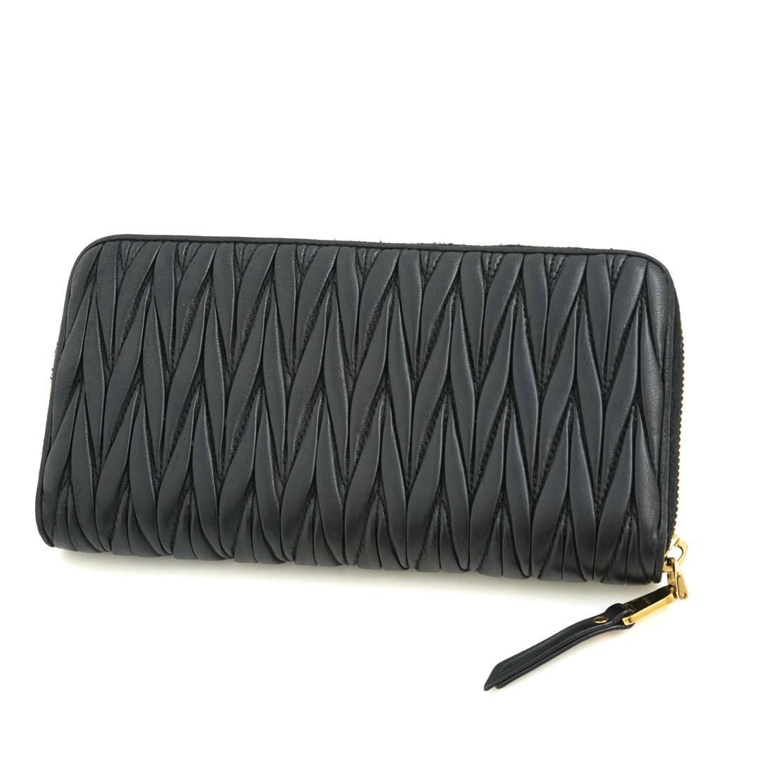 直送商品 miumiu ✨美品✨ 長財布 レディース ラウンド アイコン マテラッセ 小物
