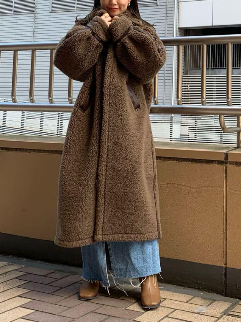 【完売品】Ungrid アングリッド ボアロングコート ムートンコート