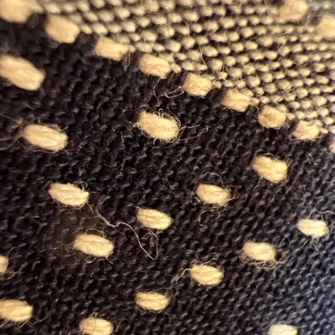 半幅帯　綿　刺し子　おしゃれ　美品