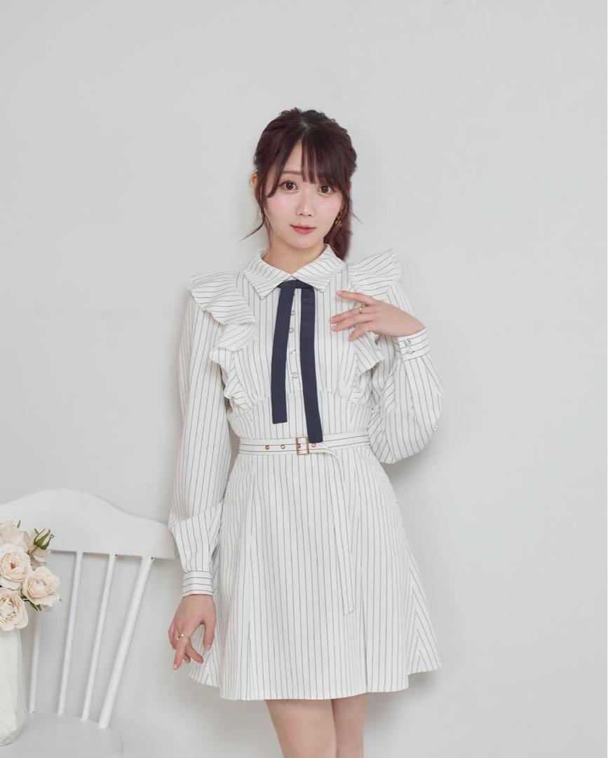 【廃盤品】Stripe mini onepiece Rose Muse ロゼミュ