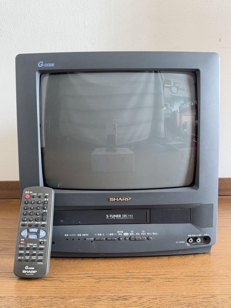 ジャンク]SHARP VT-14M50 ブラウン管テレビ リモコン付き - メルカリ