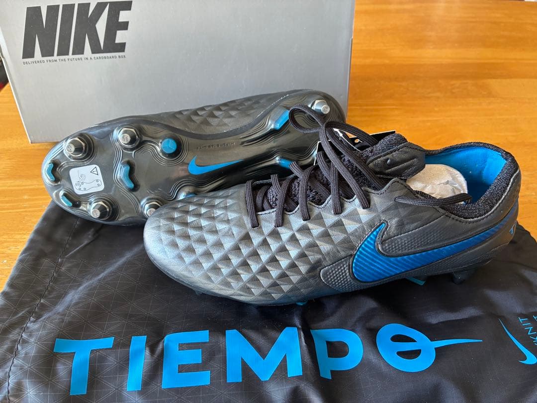 Nike Tiempo サッカーシューズ ブラック ブルー25.5cm NIKE