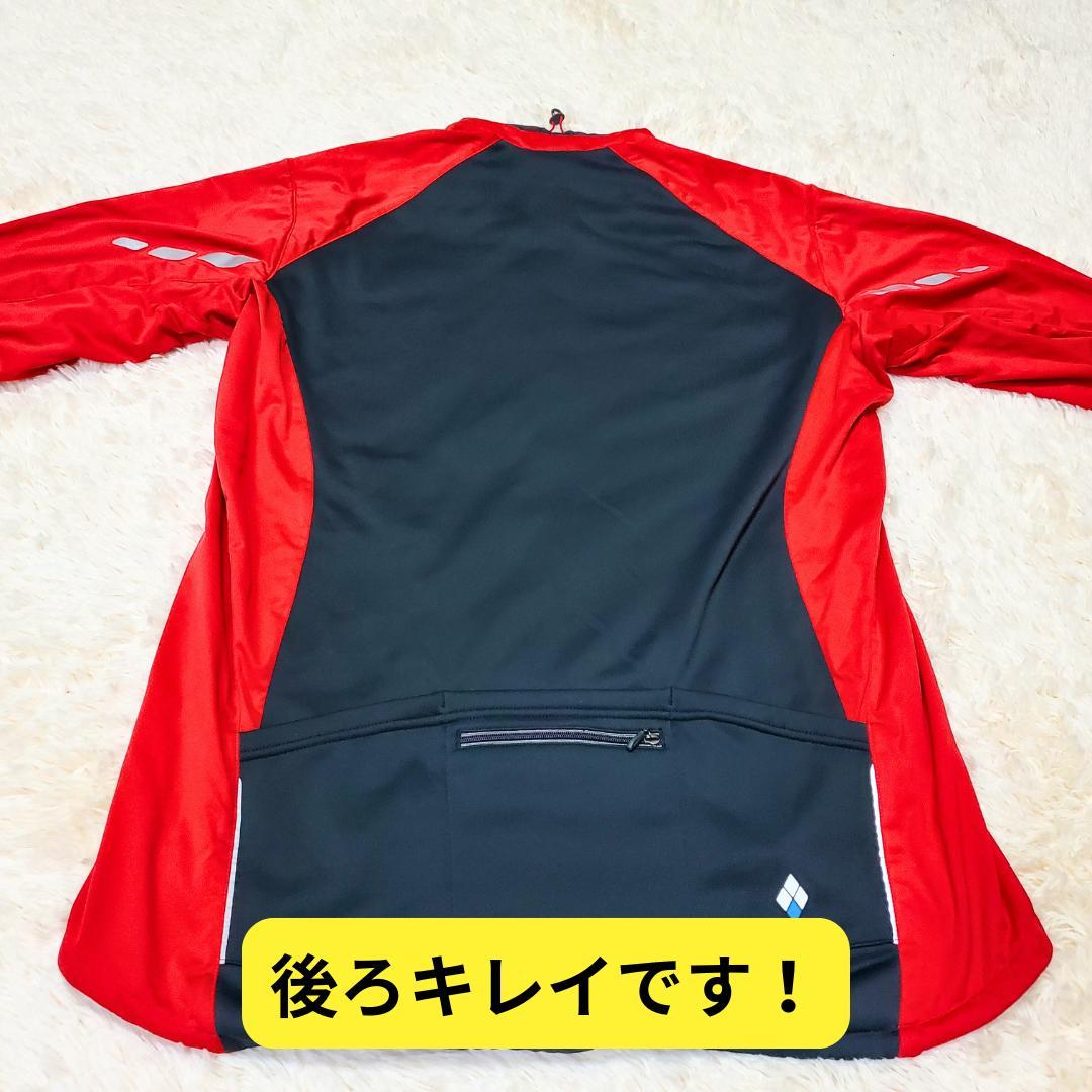 ⭐ほぼ新品　モンベル サイクルシェルジャケット　赤XLサイクリングウェア　自転車 ほぼ新品 モンベル サイクルシェルジャケット 赤XLサイクリング
