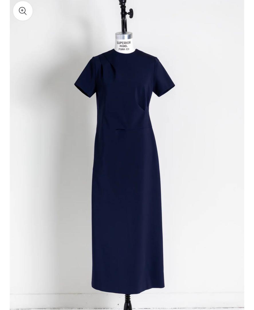 新品未使用　deres draping dress ネイビー　サイズ1