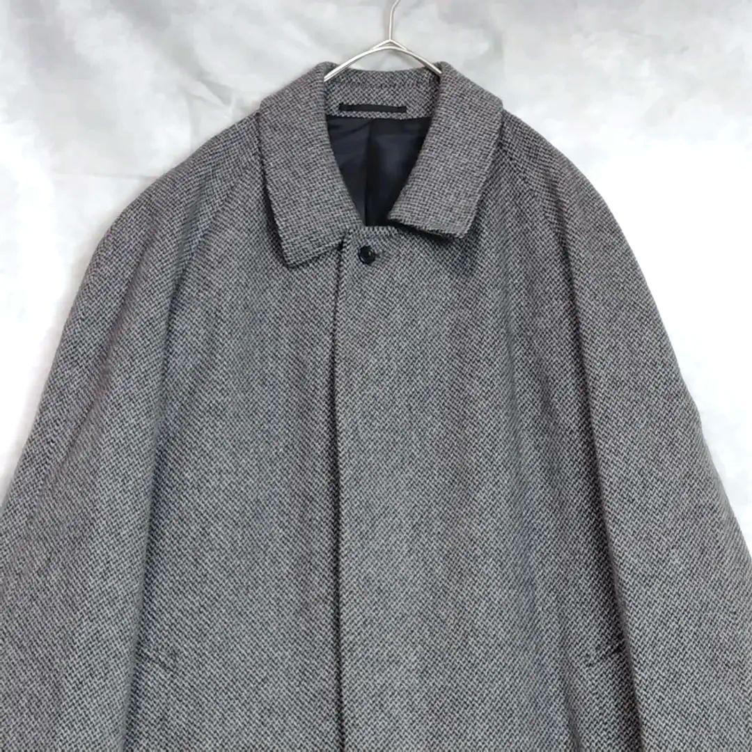 ロングコート　カシミア100％　サイズL　グレー