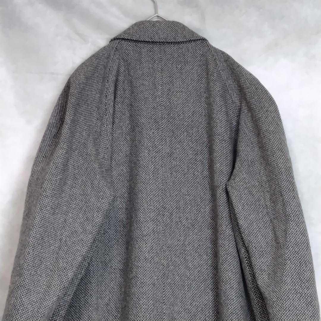 ロングコート　カシミア100％　サイズL　グレー