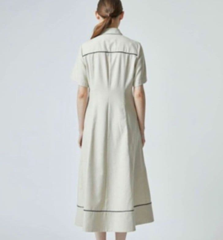 archive イッセイミヤケ リネン ドッキング マキシ ワンピース 藍染