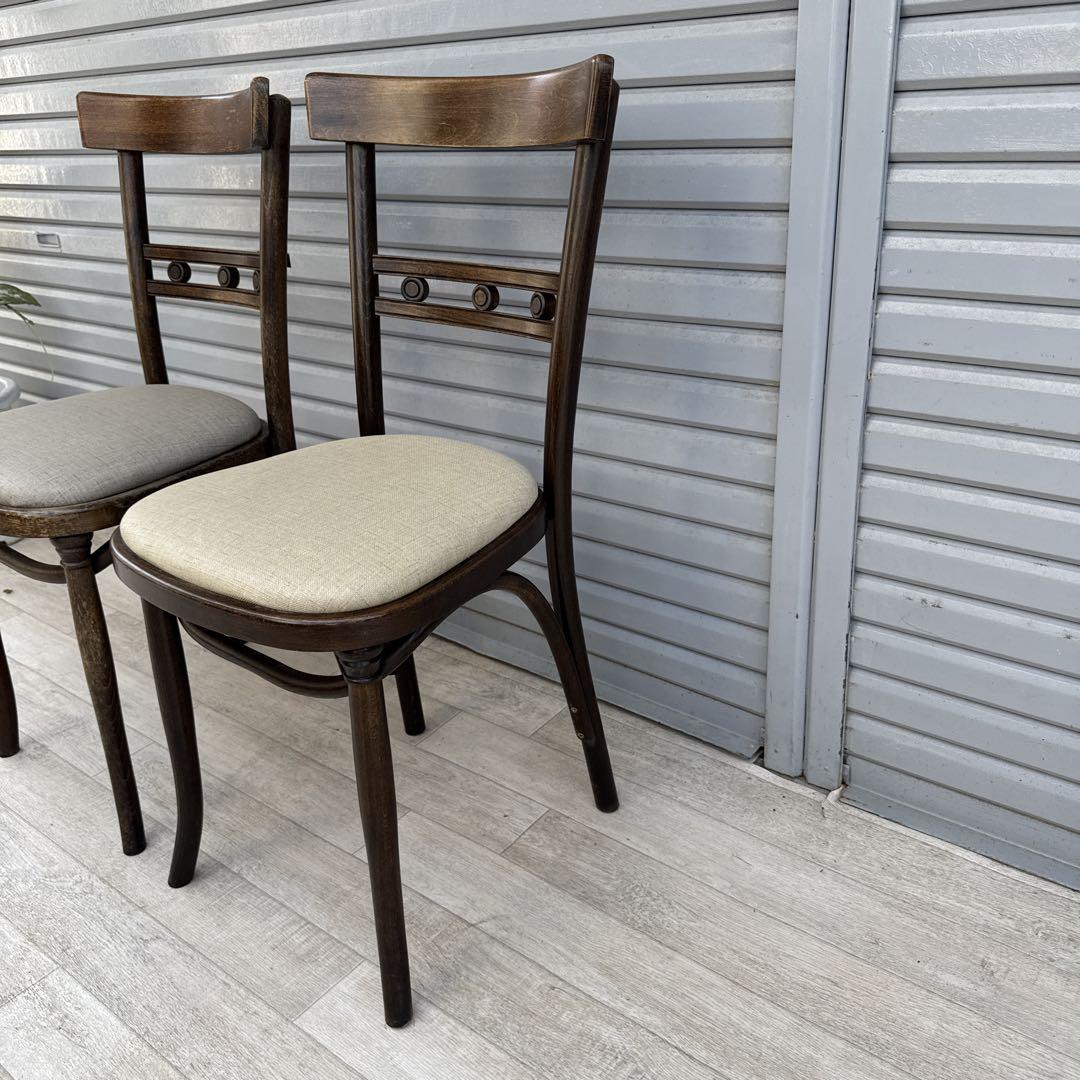 ポーランド製　THONET トーネット　ダイニングチェア　ヴィンテージ　② ポーランド製 THONET トーネット ダイニングチェア ヴィンテージ2脚