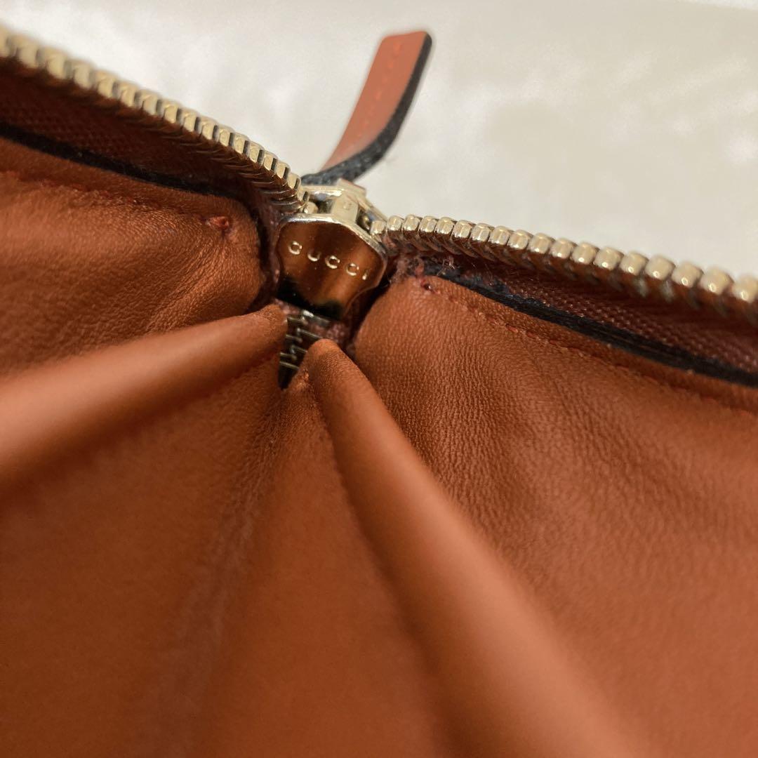 GUCCI グッチ 長財布 ラウンドファスナー GG インターロッキング