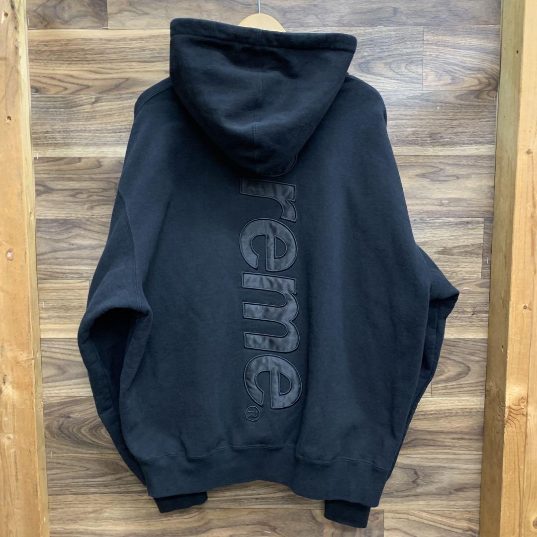 中古 Supreme Satin Applique Hooded