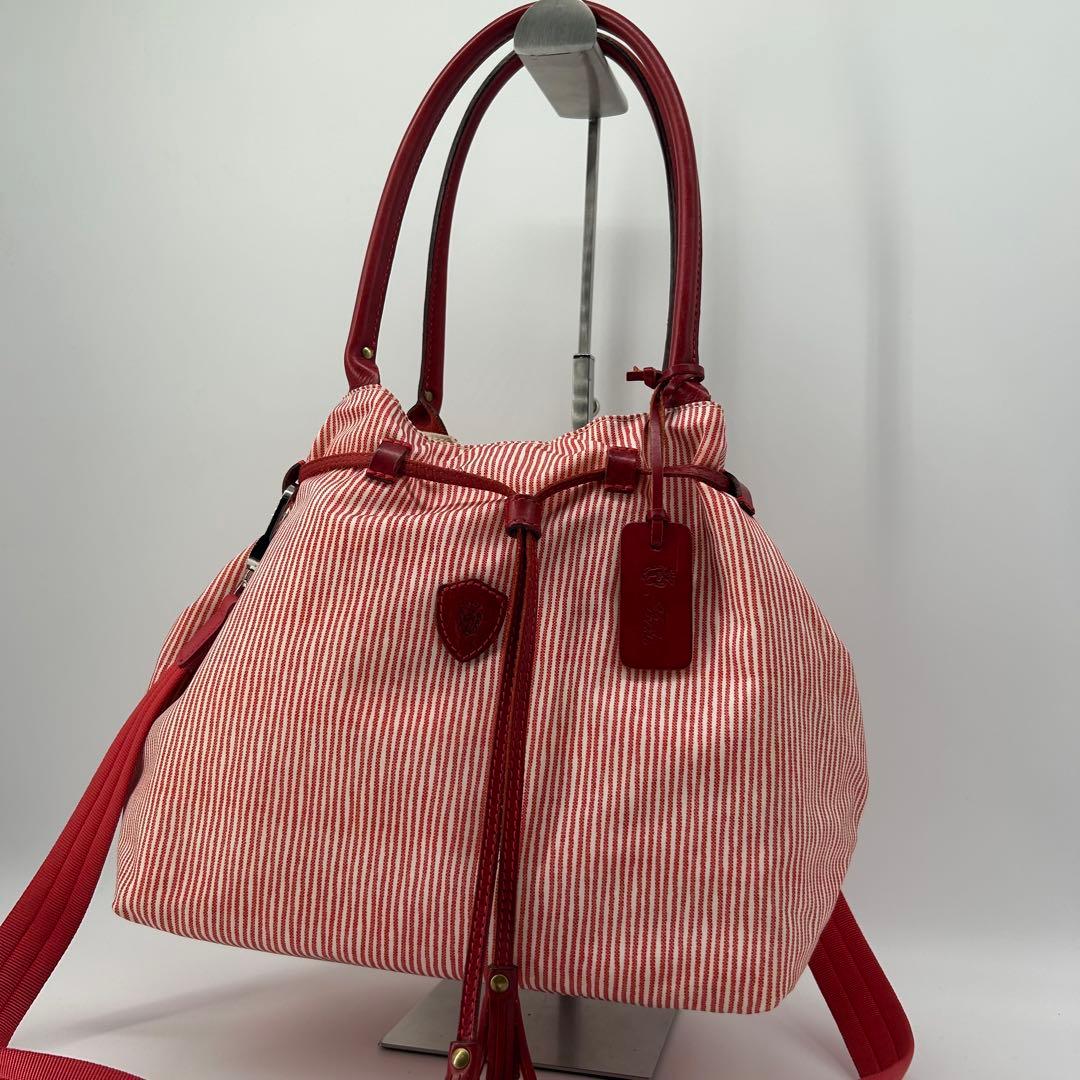 美品✨フェリージ 肩掛け 巾着 トートバッグ ショルダーバッグ 17-54