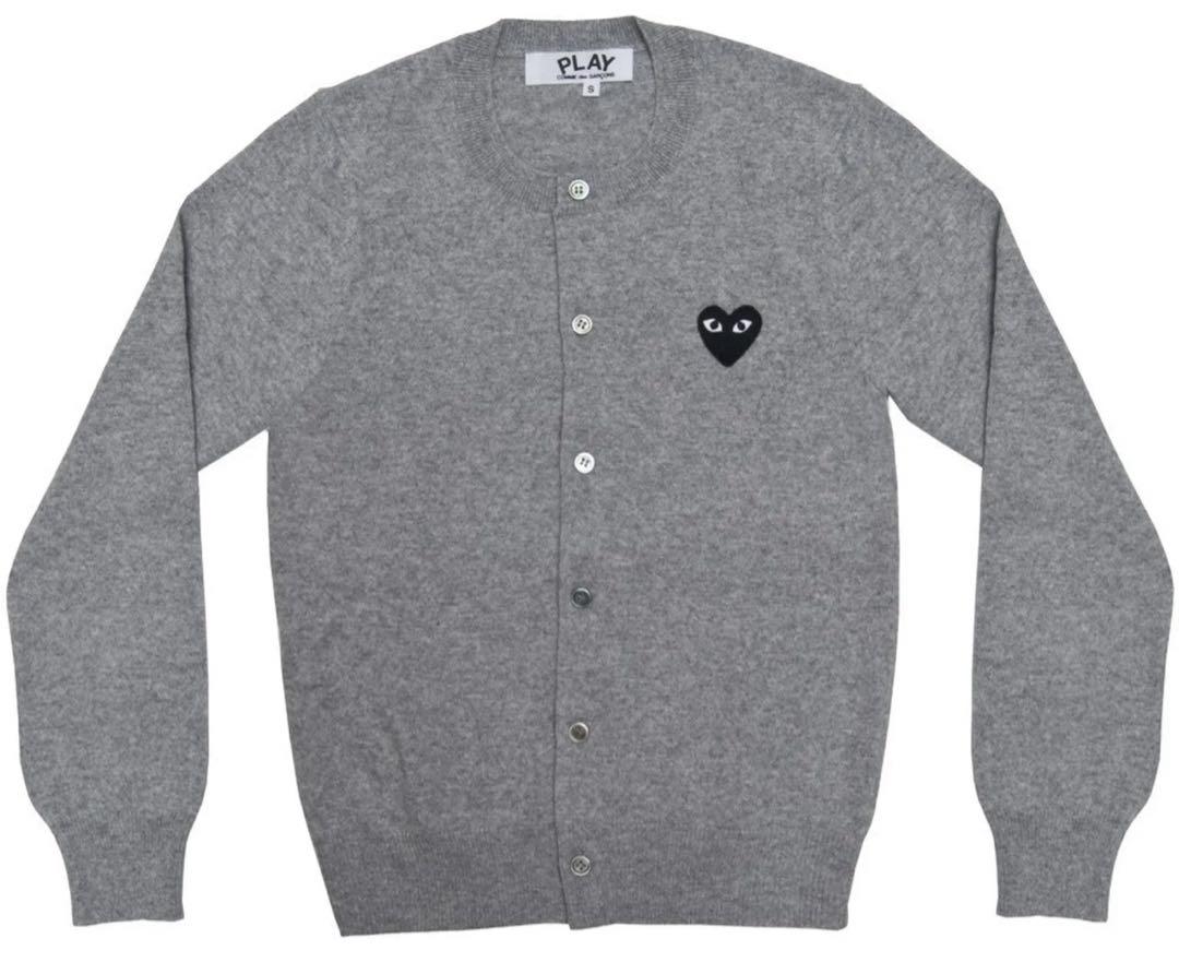 COMME des GARCONS PLAY ウール ニットカーデ