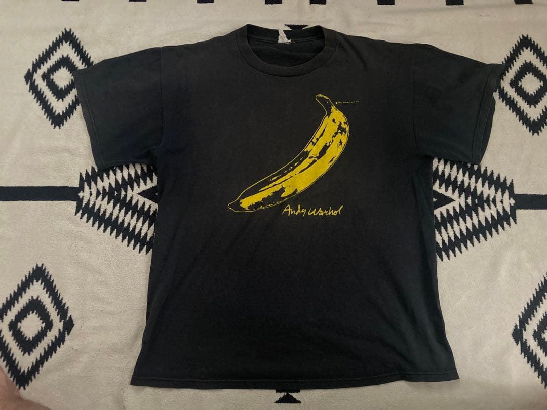US古着 アンディ・ウォーホル バナナ スウェットトレーナー ブラック黒
