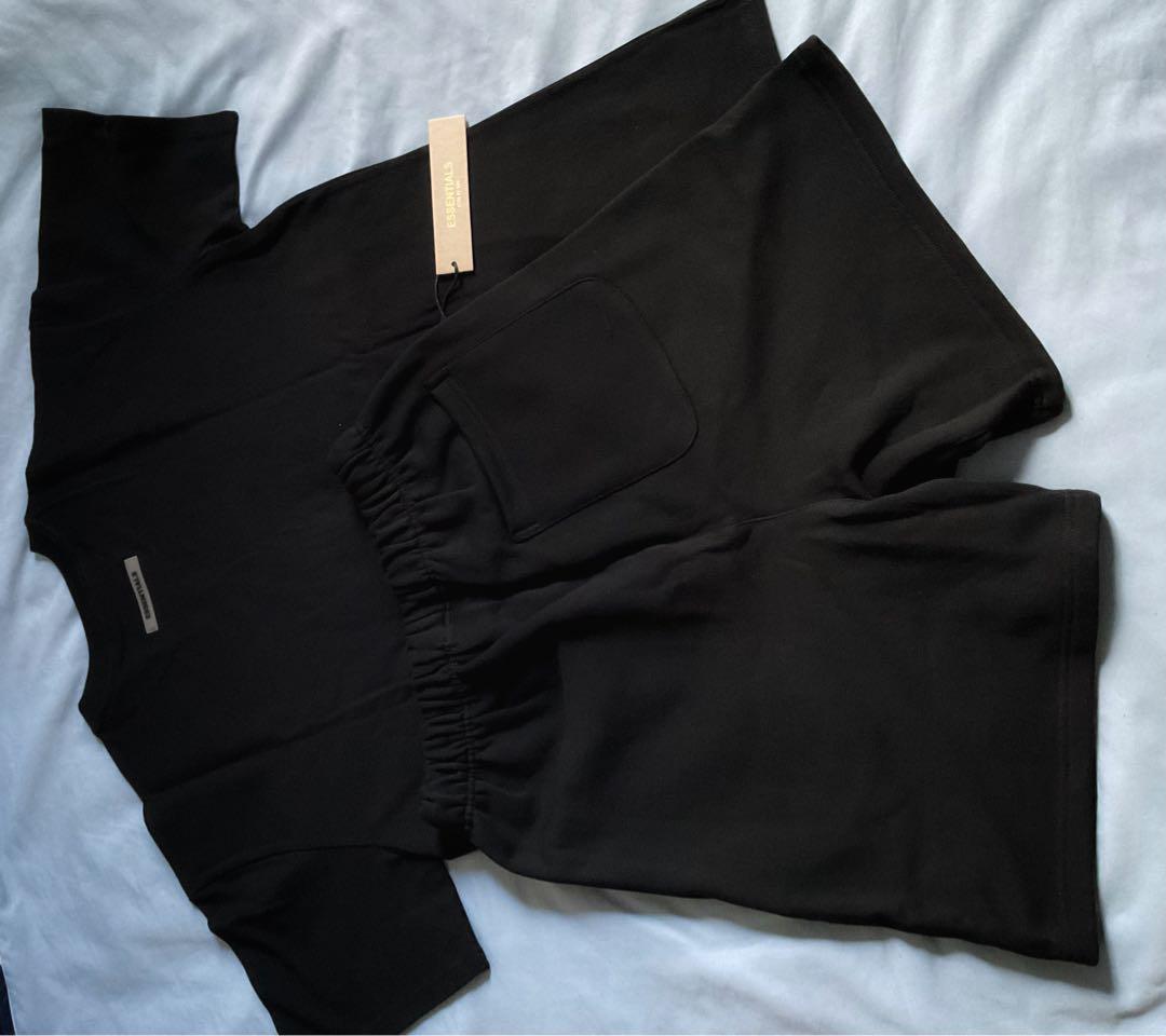 ESSENTIALS ジャージ上下セット Mサイズ 黒