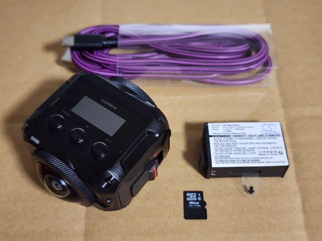 中古 GARMIN virb 360 ガーミン360度カメラアクションカム PL