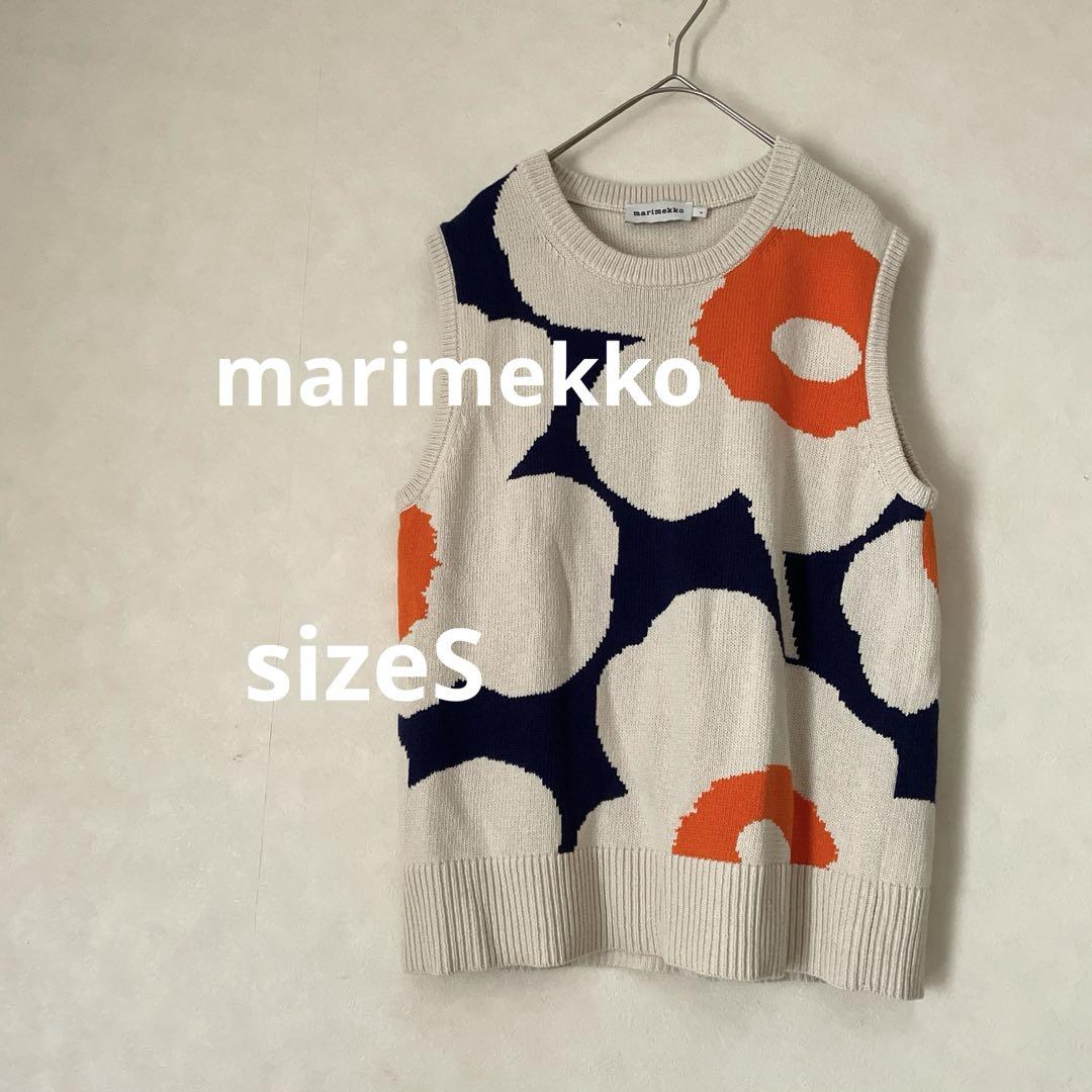 marimekkoコットンベスト サマーニット マリメッコ ウニッコ 綿