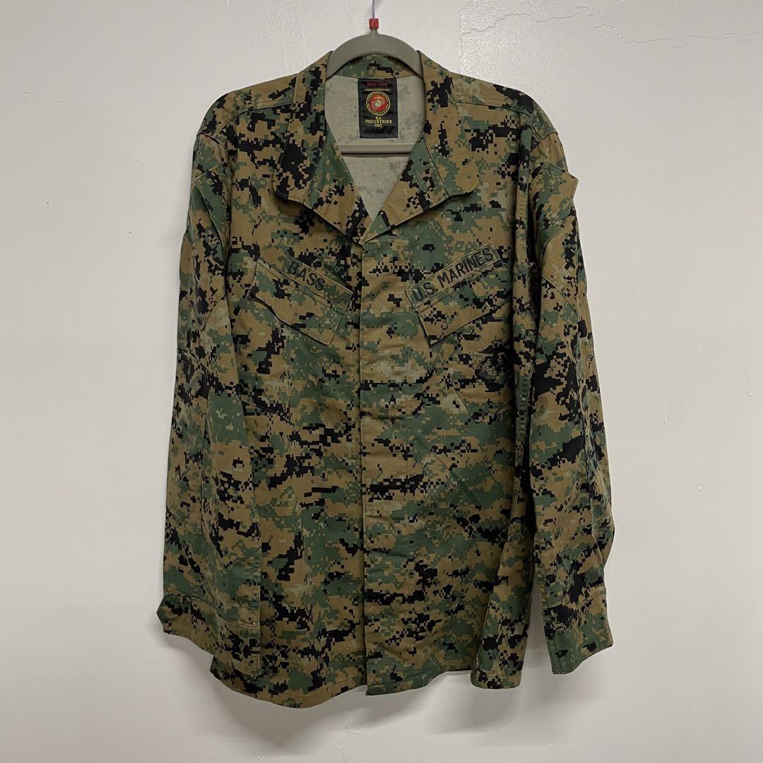 US MARINES メンズ ミリタリージャケット 迷彩服 軍服 米軍 M