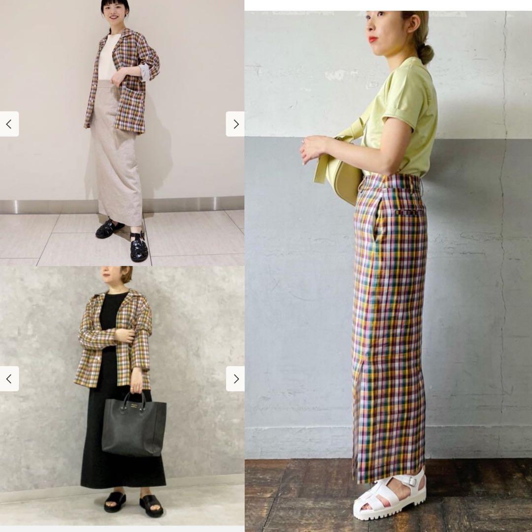 タグあり新品未使用auralee セットアップmix madras check 高級素材