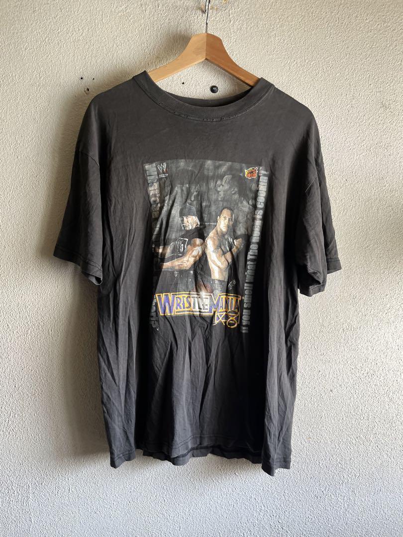 00s WWF tシャツ　ブラック　古着　ワールドプロレス　カットソー　黒