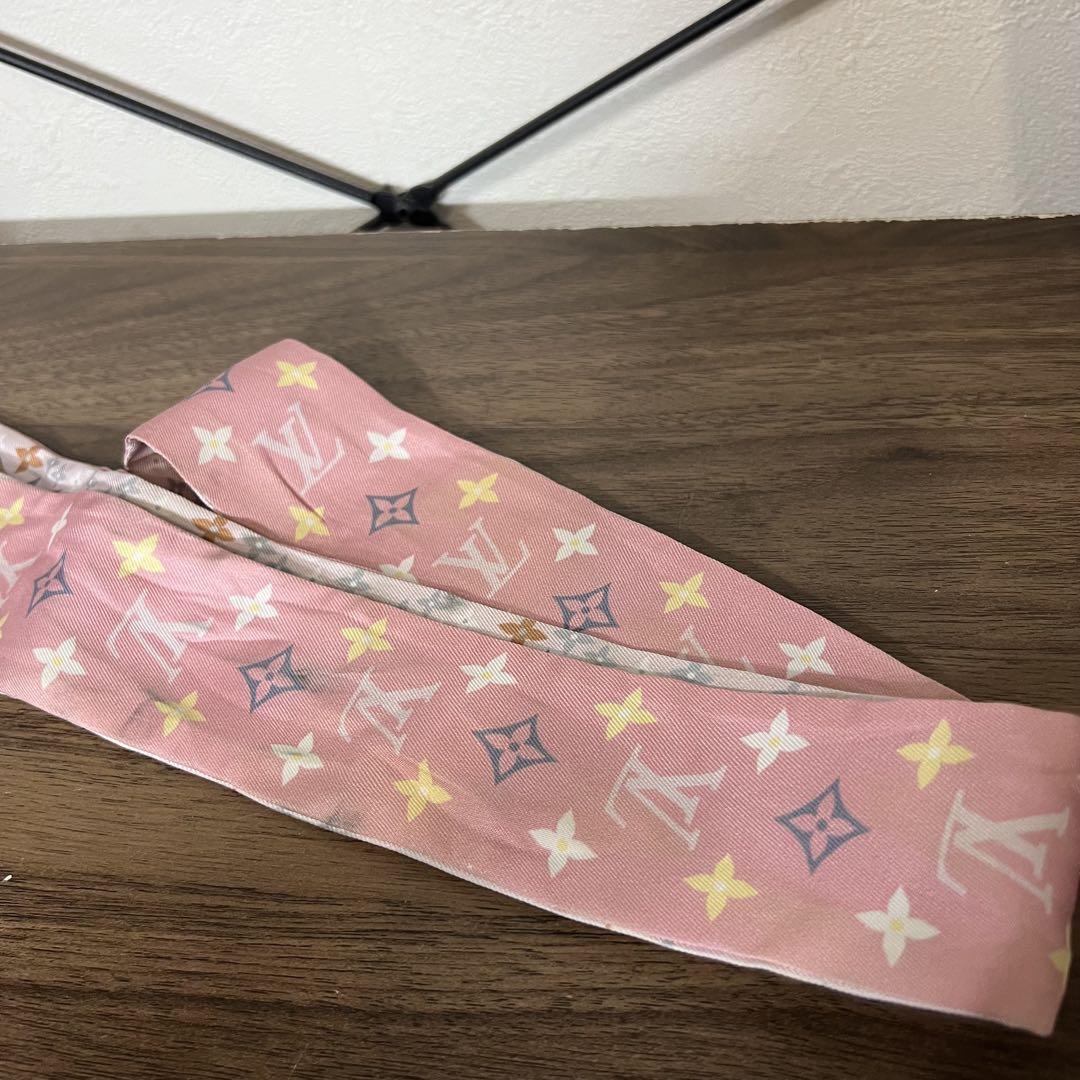 り*ん様 Louis Vuitton ピンク リボンスカーフ