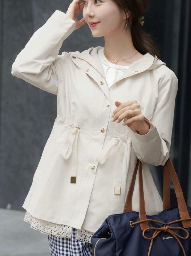 【未開封】le reve vaniller撥水ミドル丈 ライトアウター コート