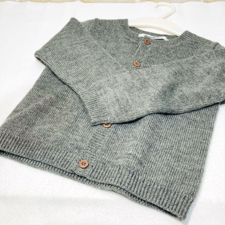 美品❣️ 刺繍 ベビー 90 ji2yd-m23875776697 大人気⭐️ファミリア ニットカーディガン 日本製在庫
