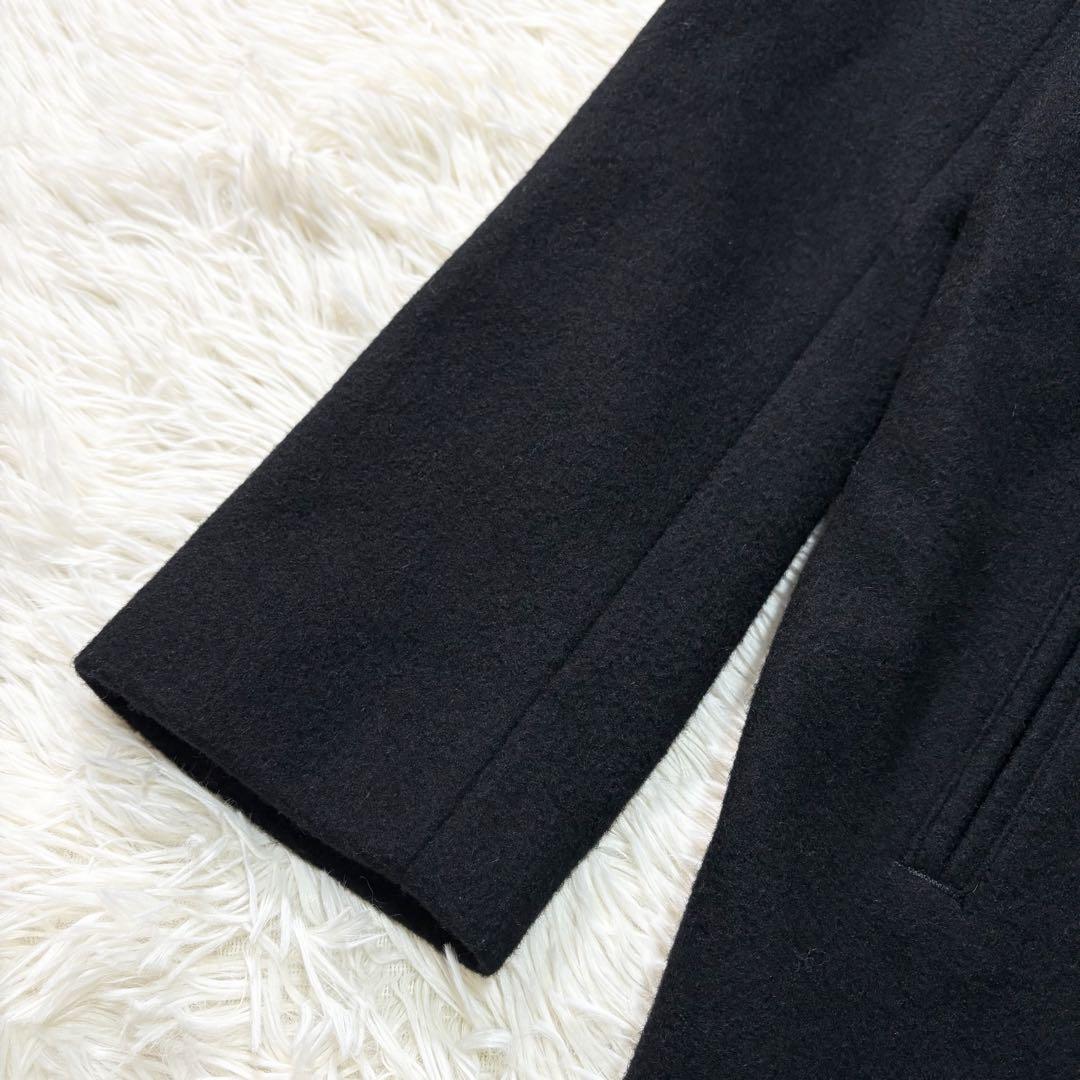 ✨美品✨ユナイテッドトウキョウ　ノーカラーVネックコート　日本製　ブラック
