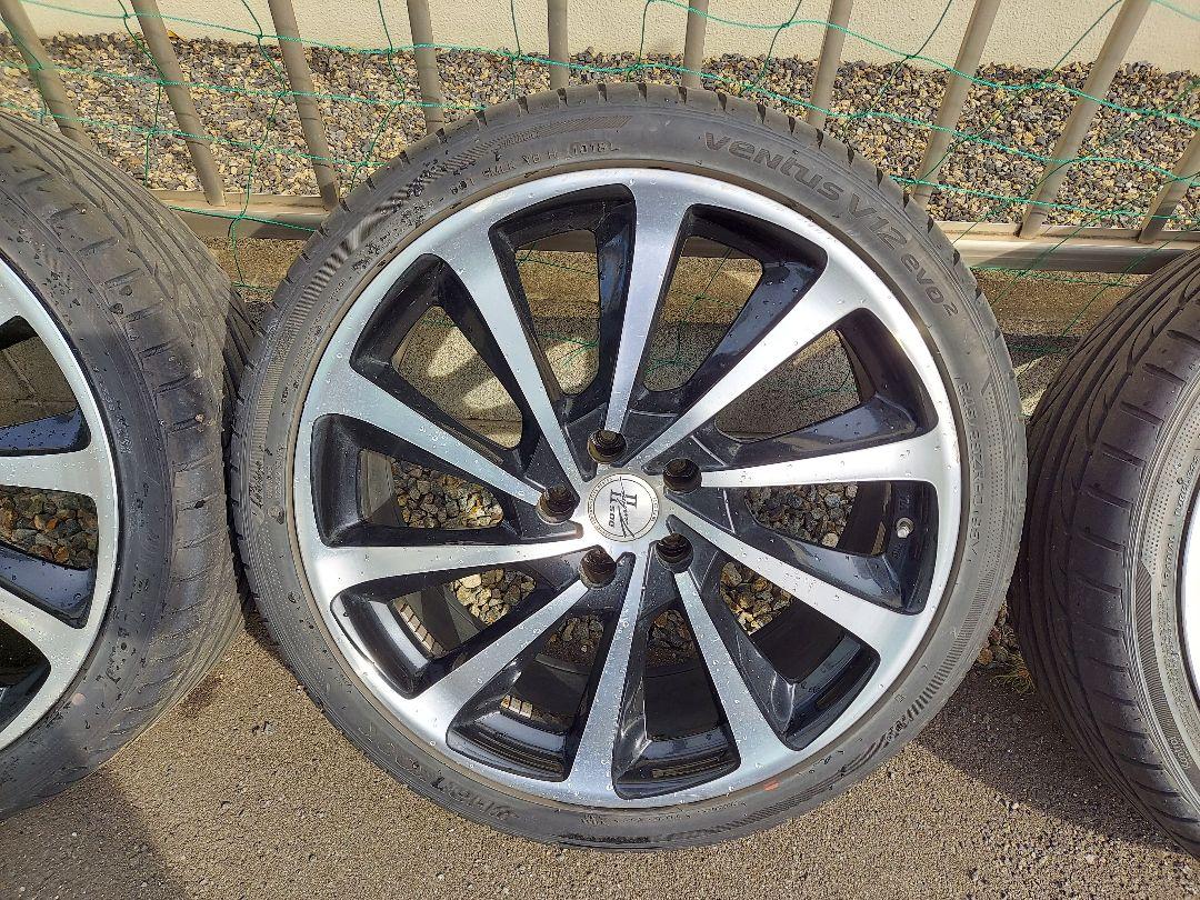 ②　DOS タービン2　20インチ 245/35R20 バリ山 50系エスティマ