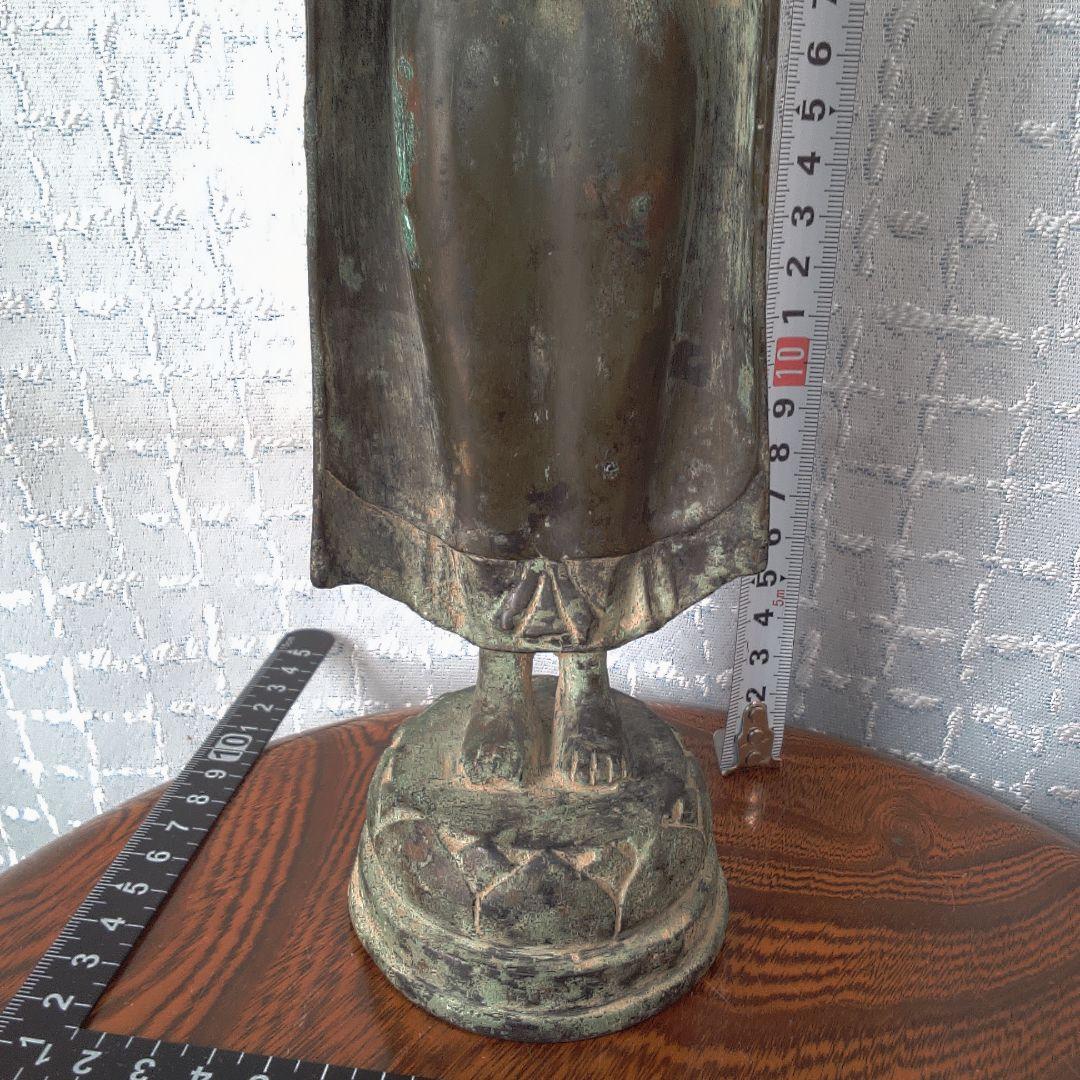 青銅製 立像仏 約30cm 古代？